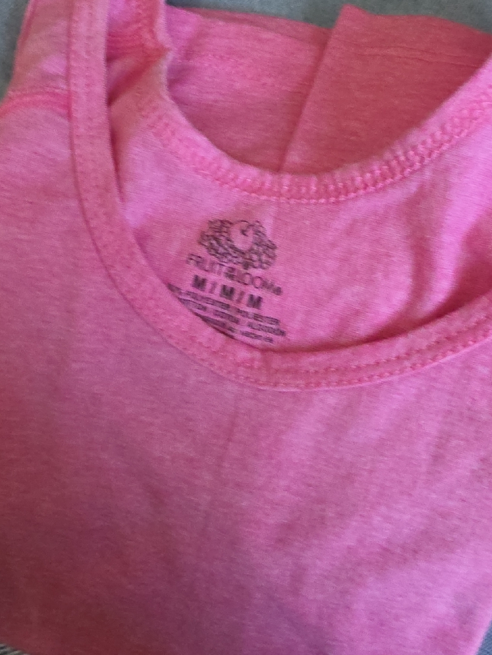 Fruit of the Loom Pink Girls Tank Top